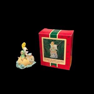 Vintage 1986 Wynken, Blynken and Nod Handcrafted Ornament New In Box